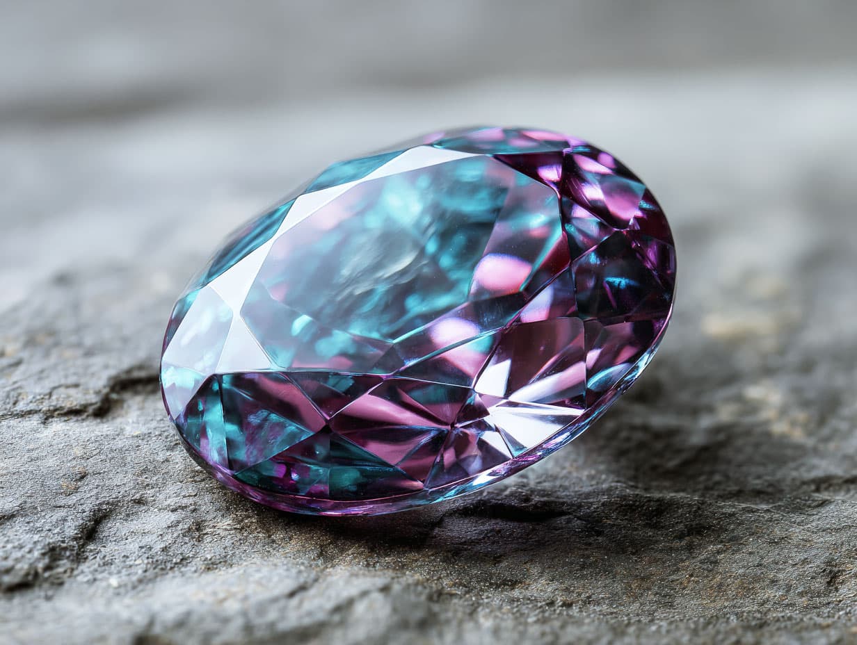 アレキサンドライトの石言葉は「秘めた思い」!意味や色が変わる理由を解説