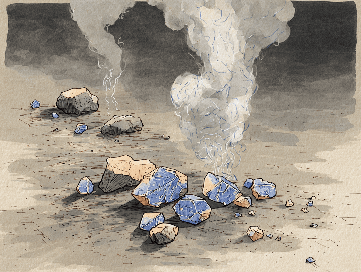 雷鳴と熱で生まれた、タンザナイトの「青」 | キリマンジャロの夕暮れ、青と紫の狭間で見る夢 vol.1