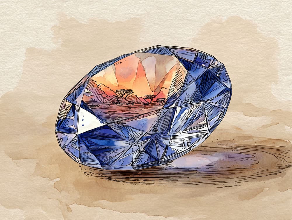 繊細な僕(タンザナイト)と、夕暮れを愛する君へ | キリマンジャロの夕暮れ、青と紫の狭間で見る夢 vol.3